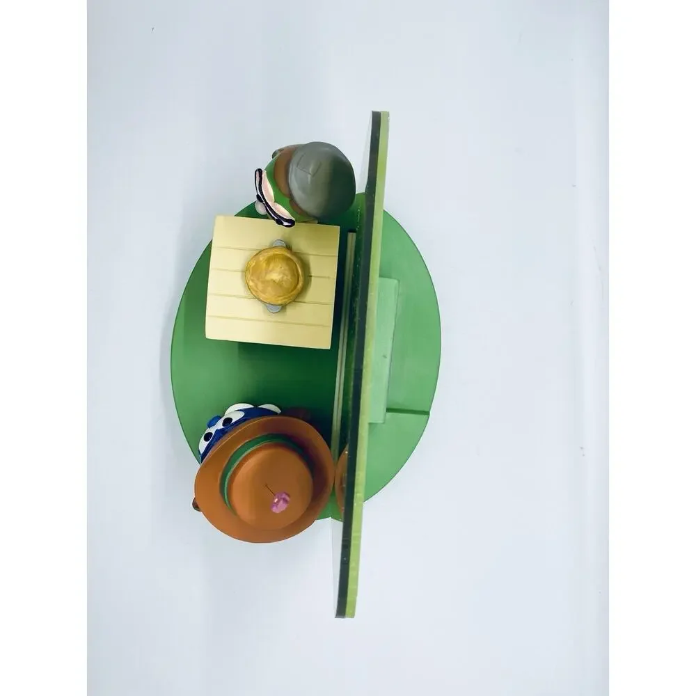 Vintage 1999 Veggie Tales Hallmark A Thankful Heart Is A Happy Heart Figure New